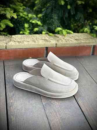 Стильні шльопанці жіночі замшеві бежеві з закритим носком літні M.KRAFT 1113 р. 36-41 Коломыя