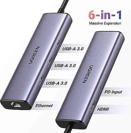 Хаб адаптер перехідник UGREEN USB-C Multifunction Adapter UGR-15598 Одеса