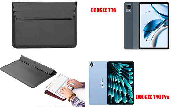 Чохол-конверт VitoCase для Doogee T40, з функцією підставки для планшета Чорний Київ