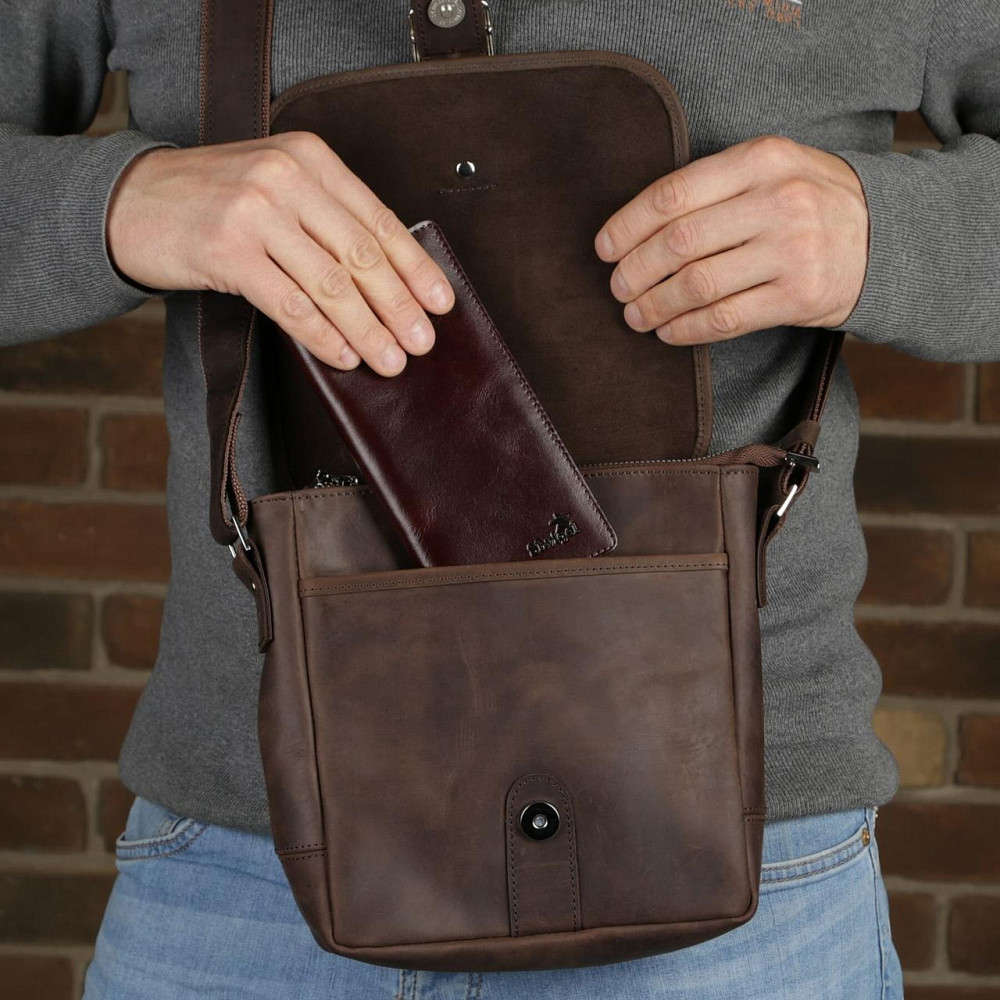 Добротний шкіряний гаманець з натуральної шкіри 16153 Київ - фото 8