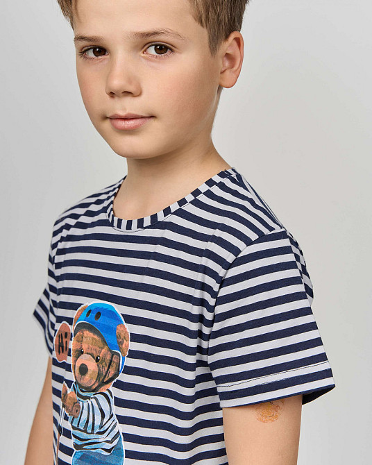 Комплект для мальчика с капри подросток Полосатый Tom John 89905 8-9 Киев - изображение 5