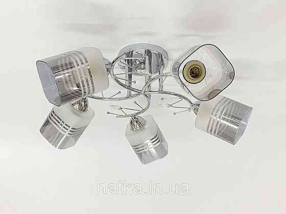 Стельова люстра на 5 плафонів 91186B/5 хром Київ