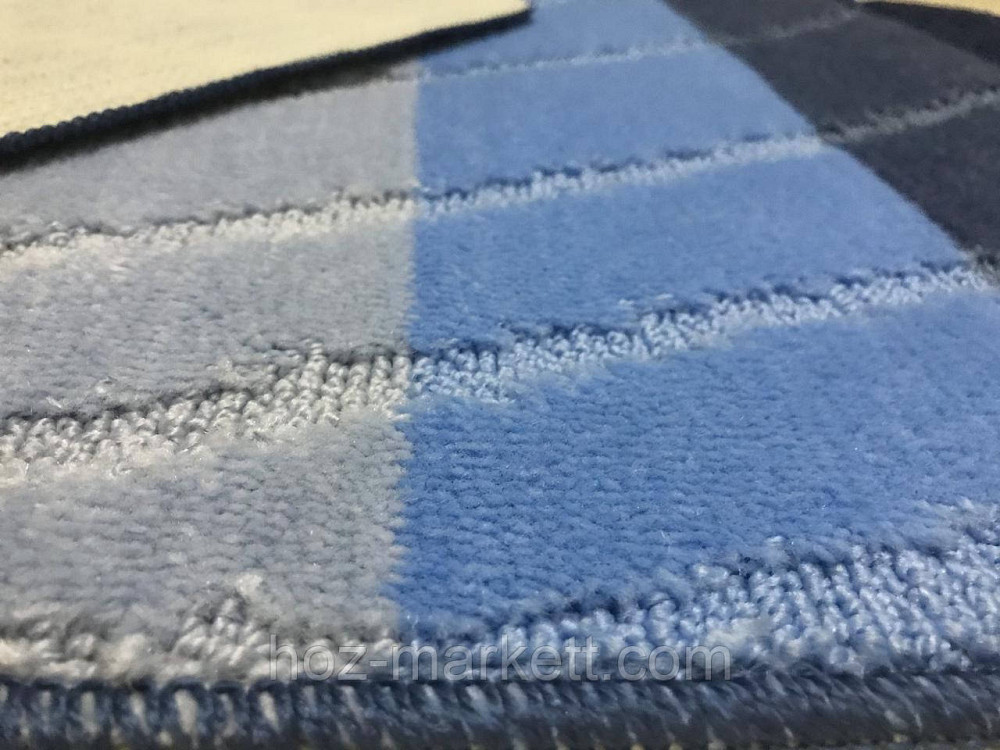 Набор ковриков для ванной голубой комбинированный 100 х 60 Турция Харьков - изображение 2