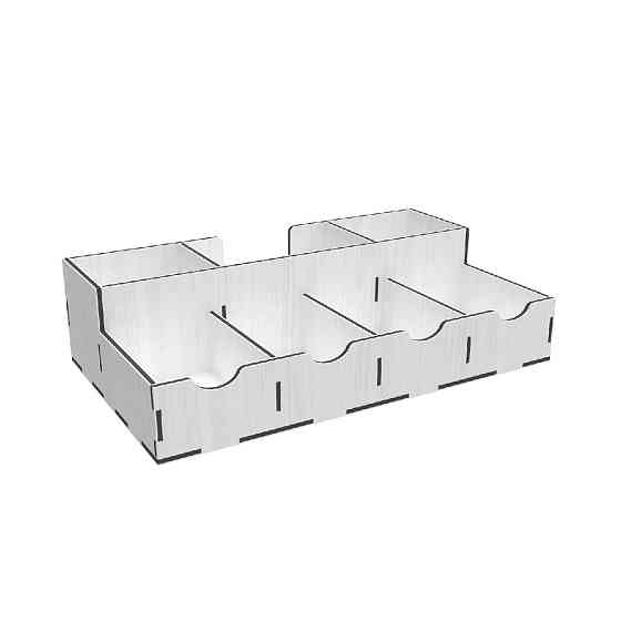 Органайзер EKOSTAR деревянный 310х180х80 белый Киев