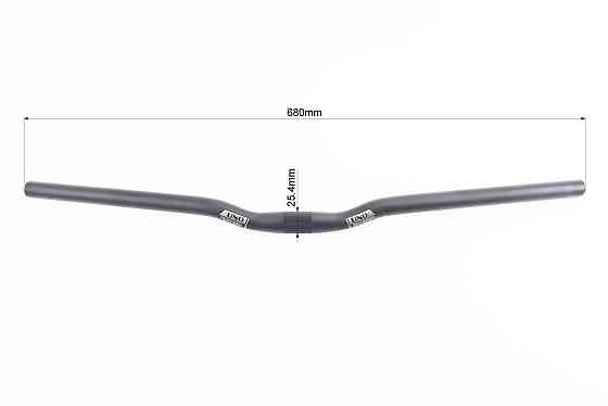 Кермо MTB 25,4х680мм, алюмінієве, чорне HB-RB11 Київ