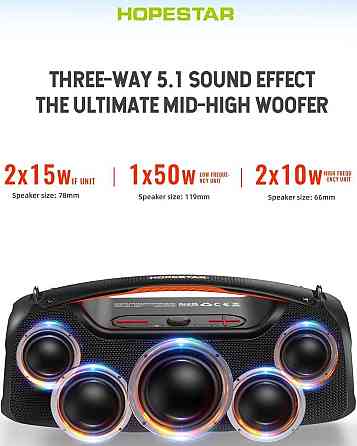 Hopestar A60 100w - Bluetooth колонки черные (Оригинал) Киев