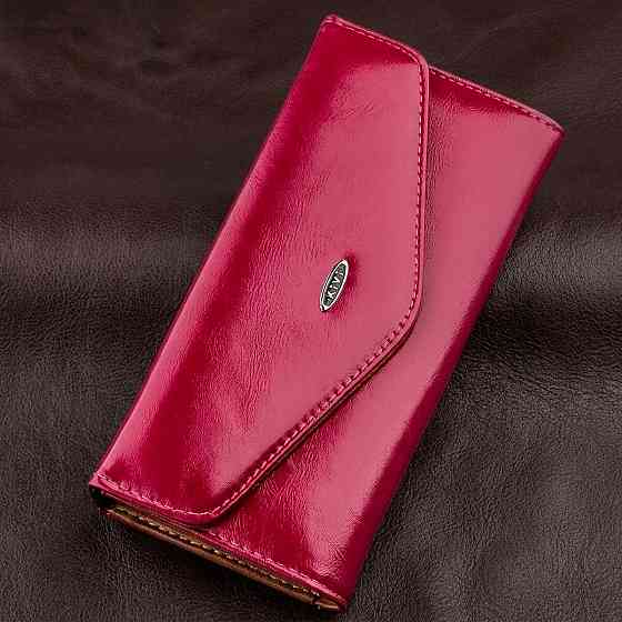 Кошелек женский из гладкой экокожи KIVI 19074 Розовый Киев