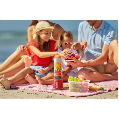 Блендер Sencor Блендер Sencor портативний для смузі 150Вт, чаша-500мл, USB-C, б (SBL134RD) Вінниця - фото 2