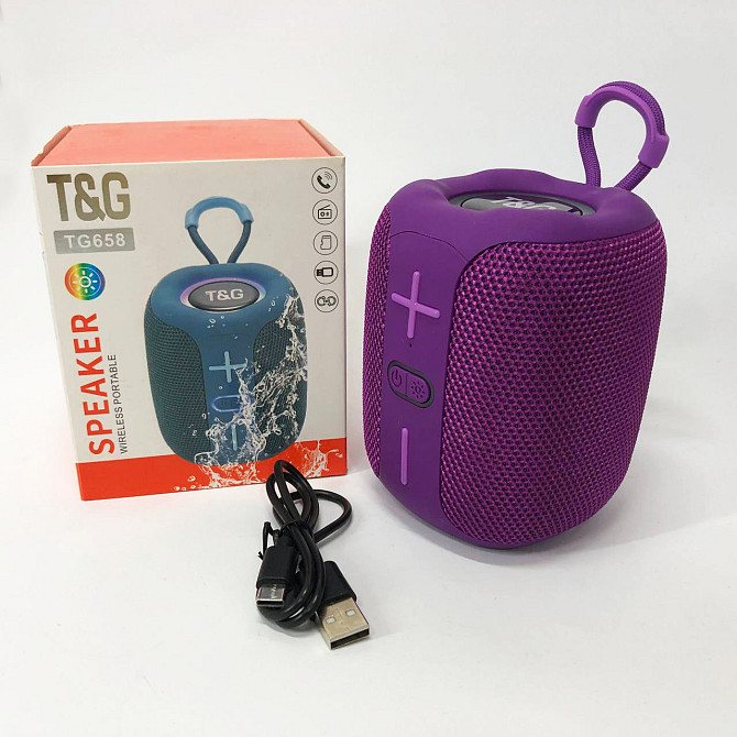 Громкая качественная блютуз колонка TG658, Колонка с функцией зарядки, Громкая колонка ZW-455 для улицы Киев - изображение 8