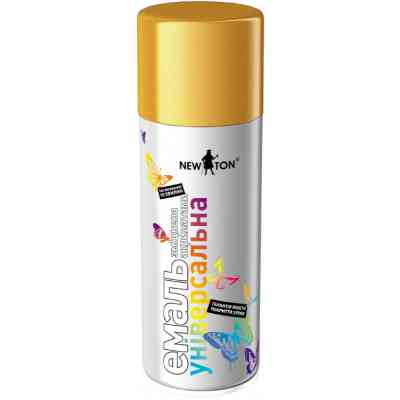 Аерозольна фарба для автомобіля New Ton універсальна Золото 24К 400 мл (14011) Вінниця