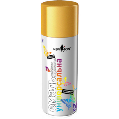 Аерозольна фарба для автомобіля New Ton універсальна Золото 24К 400 мл (14011) Вінниця - фото 1