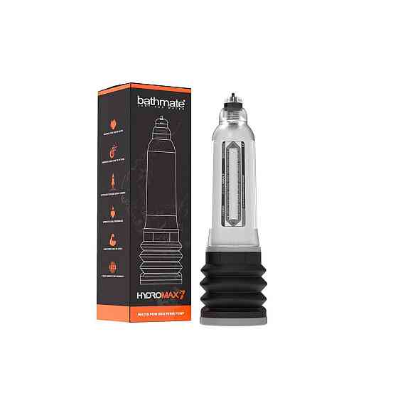 Гидропомпа Bathmate Hydromax 7 Clear (X30), для члена длиной от 12,5 до 18см, диаметр до 5см Sex Aura Киев