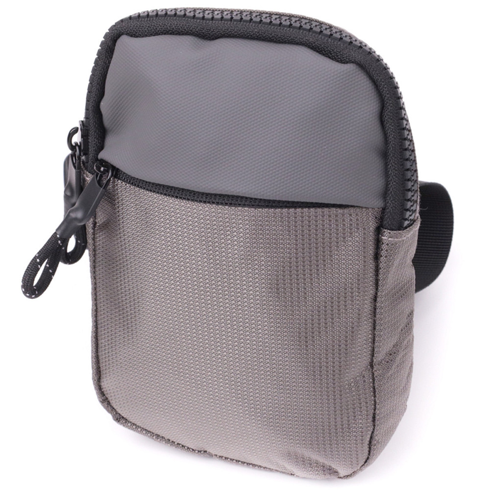 Удобная слинг сумка для путешествий из качественного текстиля Серый (Vintage) Киев - изображение 5