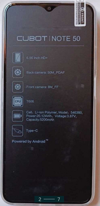 Смартфон: CUBOT Note 50 8/256Gb. Киев - изображение 2