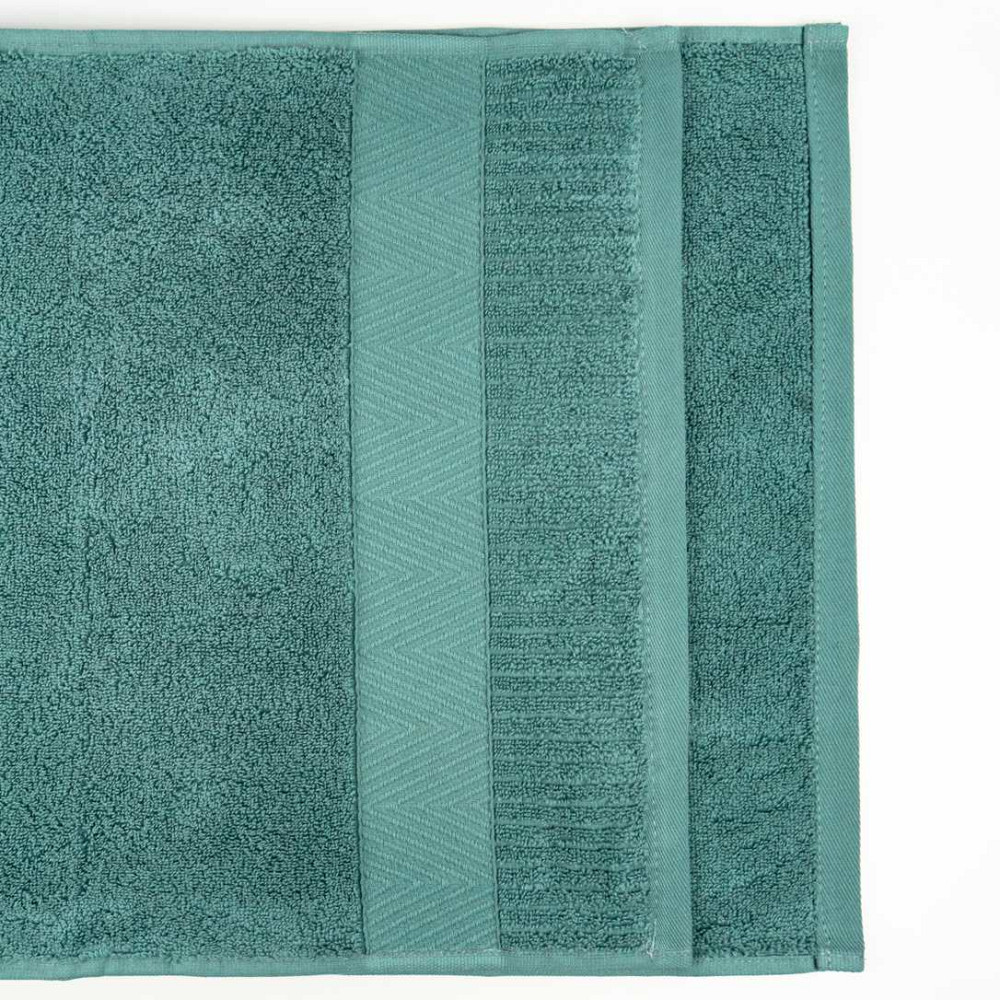 Набір махрових рушників Зеро Твіст Бордюр 3шт 50x90см, 50x90см, 70x140см 550г/м2 (М'ятний) Суми - фото 4