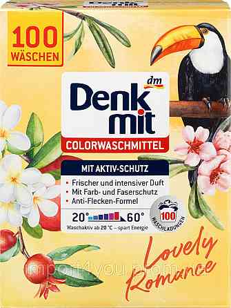 Пральний порошок Denkmit Colorwaschmittel для кольорової білизни 6.5 кг 