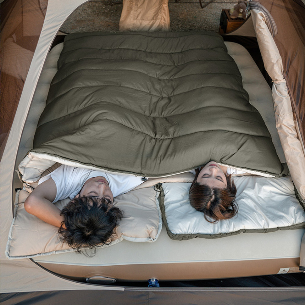 Спальник з капюшоном Naturehike LD250 CNK2300SD016, темно-зелений Київ - фото 6