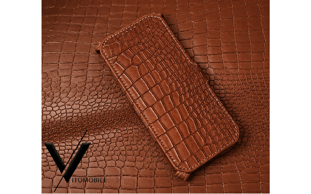 Чехол RoyalCase для смартфона HUAWEI Mate 50 Pro, Mate 50 RS Porsche Design из премиальной кожи, цвет Black Коричневий св Киев - изображение 1