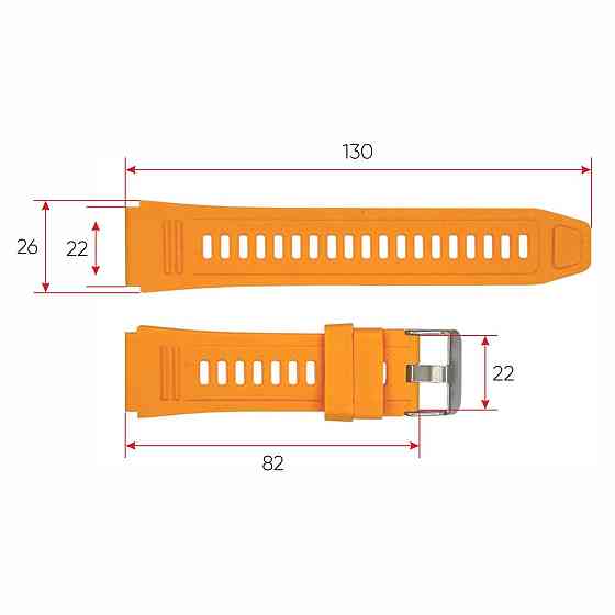Ремешок для смарт часов K59 Orange SBR Киев