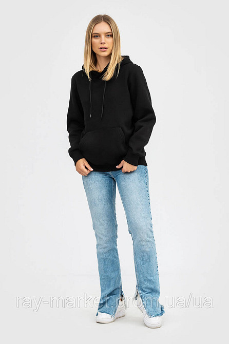 Худі базове утеплене Ray Basic жіноче чорне (U0401W-Black) 4XL Київ - фото 4