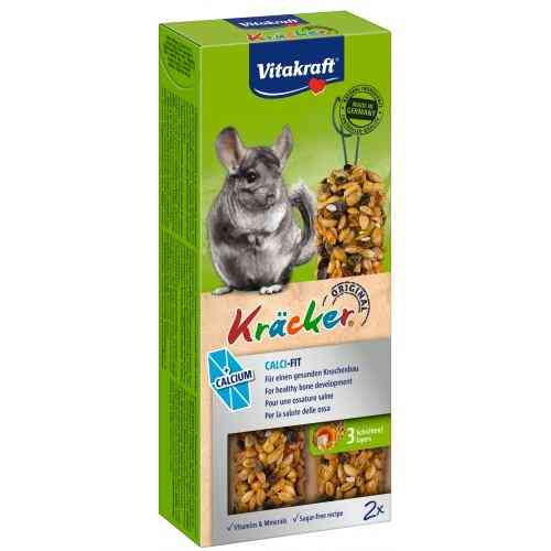 Лакомство Vitakraft Kracker Original Calci Fit крекер для декоративных грызунов и шиншилл с кальцием 2 шт/уп Киев