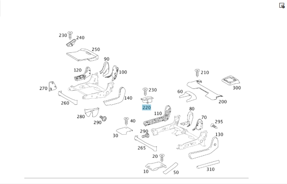 Mercedes-Benz  A1649244837 9051 Кришка петлі замка відкидного сидіння другого ряду всередині праворуч чорна GL X164 Одеса