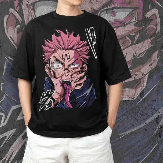 Футболка для підлітка хлопчика з принтом Магическая битва Сукуна Розмір 160 Anime10144 Дніпро