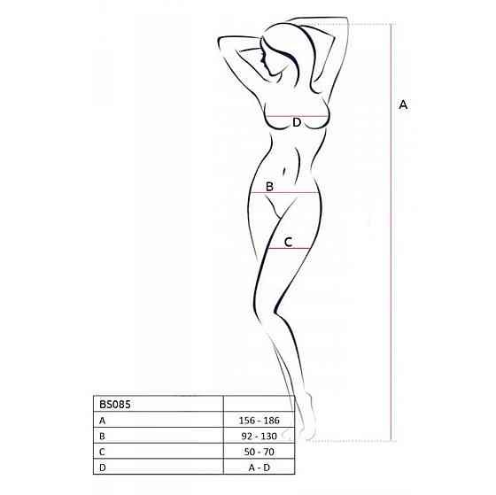 Эротический бодистокинг с рисунком Passion BS085 white Sex Aura Киев
