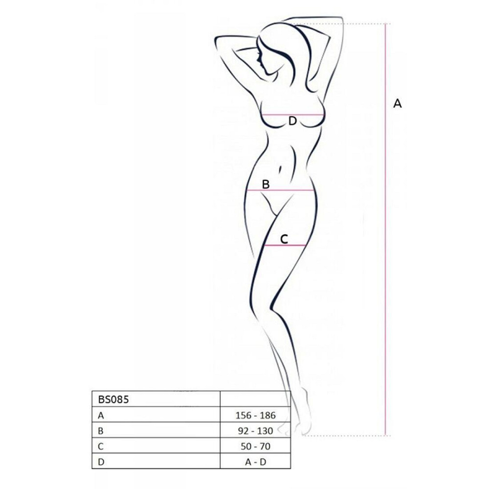 Еротичний бодістокінг з малюнком Passion BS085 white Sex Aura Київ - фото 4