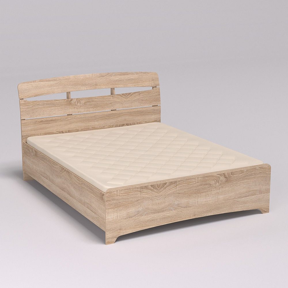 Кровать Дельта двуспальная, Дуб Сонома, 2132х1650х1070 Львов - изображение 2