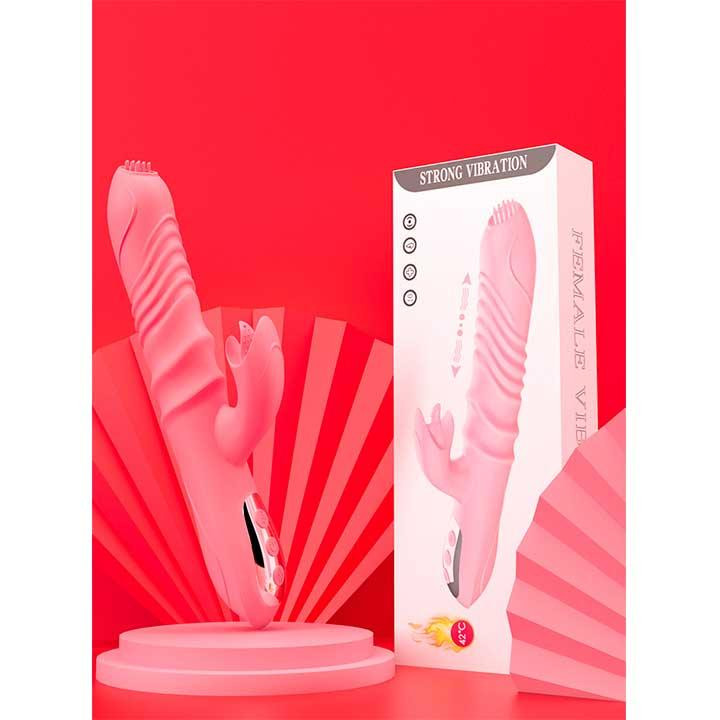 Вібратор з поступальними рухами та підігрівом Pretty Love - Вібратори Вінниця - фото 1