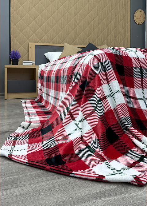 Плед-покривало Decorator WellSoft 150х210 см Клітинка Різнобарвний (87-274) Київ - фото 7