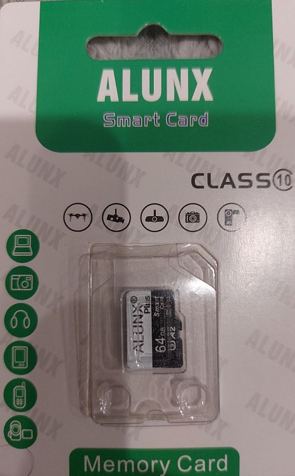 Карта пам'яті 64 Гб.  ALUNX SMART CARD 64 Gb. Київ - фото 1