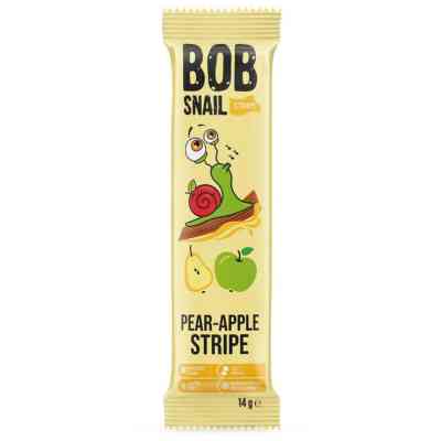 Цукерка Bob Snail Равлик Боб Яблуко Груша, страйп, 14 г (4820206080714) Вінниця