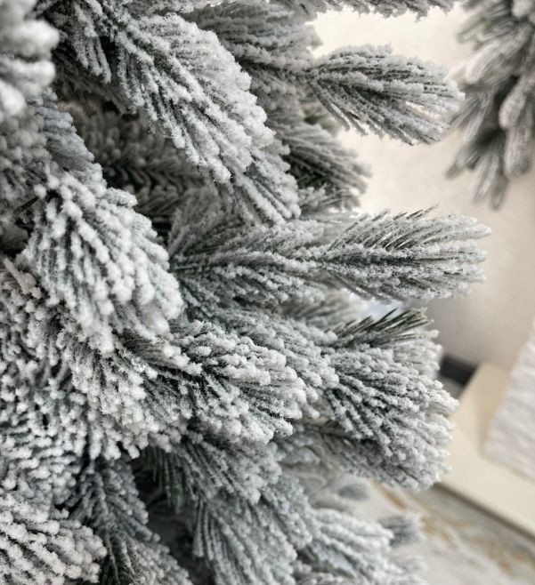 Штучна лита конусна ялинка Класик засніжена 1.9м Вінниця - фото 5