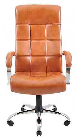Офісне Крісло Керівника Richman Virginia Titan Cognac Хром М1 Tilt Коричневий Київ