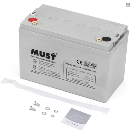 Гелевый Аккумулятор Must 12V 100Ah Fcg12-100B Днепр
