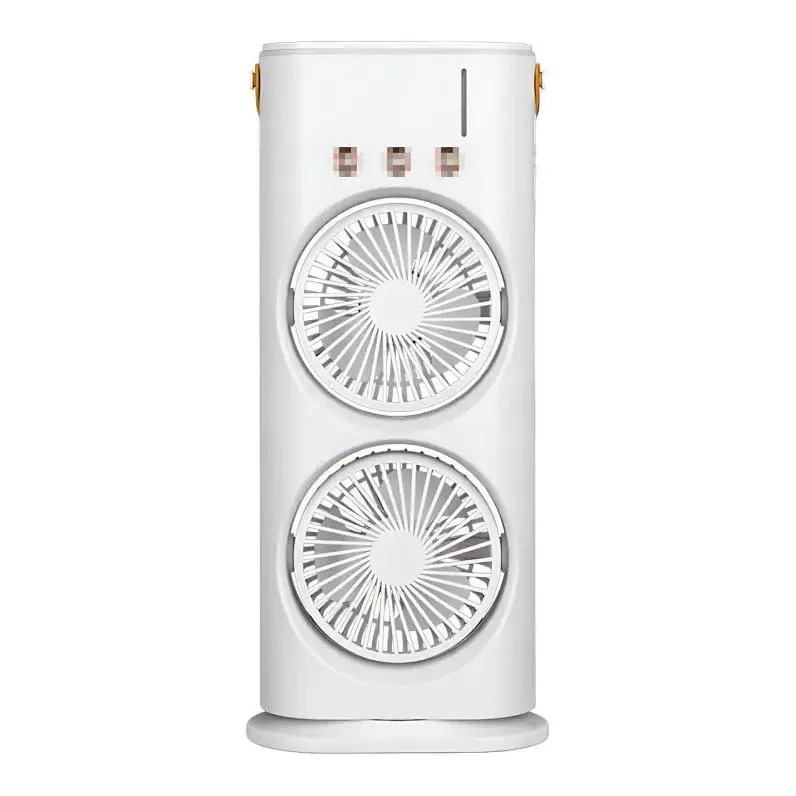 Вентилятор настольный двойной с охлаждением Double-ended Spray Fan LED-подсветка 3 скорости,распылитель водяного тумана Коломыя - изображение 3