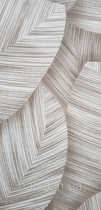 Обои виниловые на флизелине Sintra Adria метровые листья крупные 3д структурные коричневые Киев - изображение 2