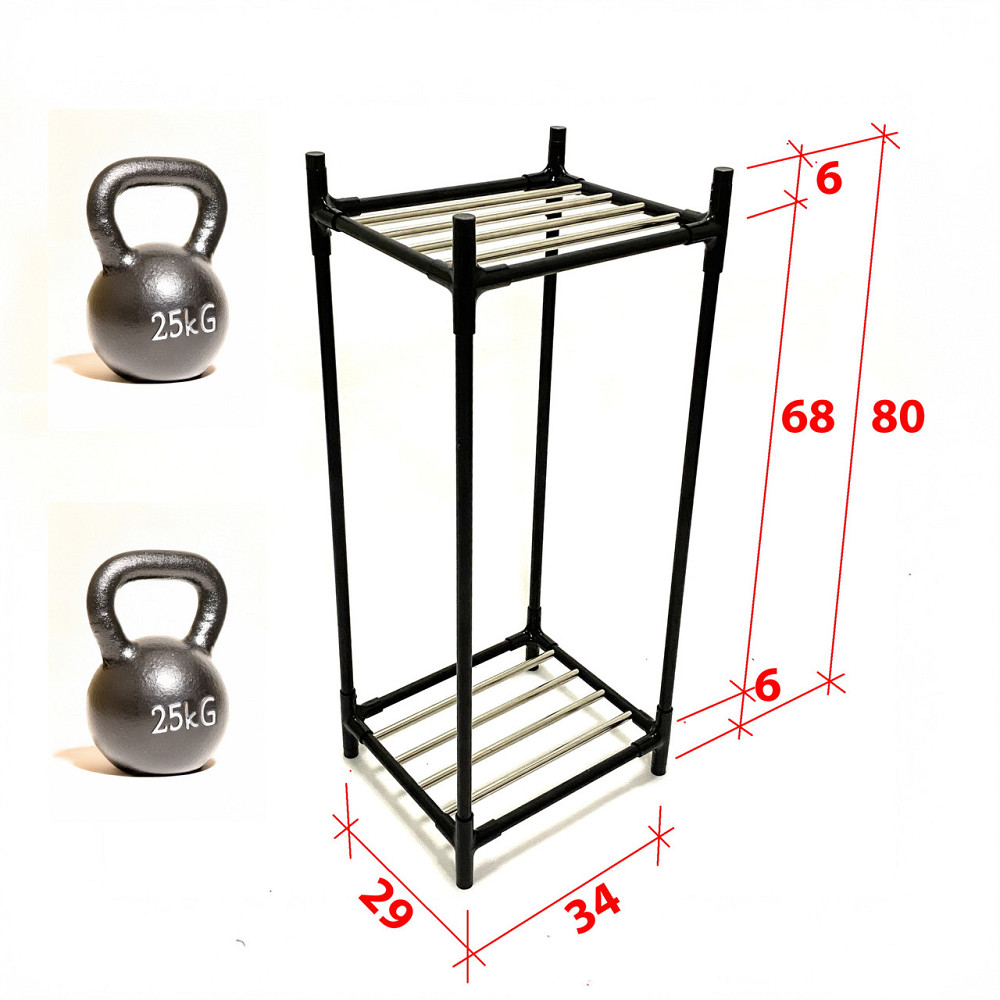 Двухрівнева підставка під бутилі 19 л Tandem Plus, металева, чорна, на 2 бутля Борисполь - изображение 3