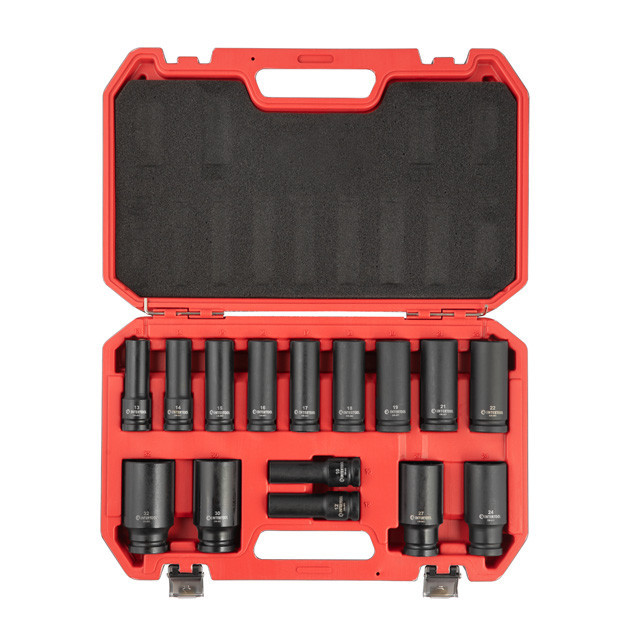 Набор головок ударных удлиненных 1/2