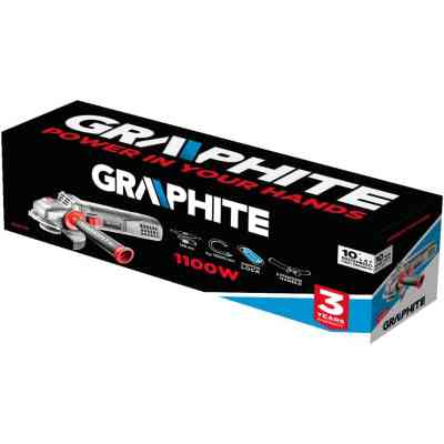 Шліфувальна машина Graphite 125мм, 1100W, 11000об/хв, 2.7кг (59G110) Вінниця