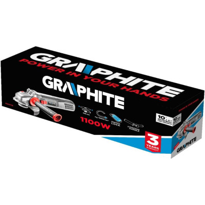 Шліфувальна машина Graphite 125мм, 1100W, 11000об/хв, 2.7кг (59G110) Вінниця - фото 5