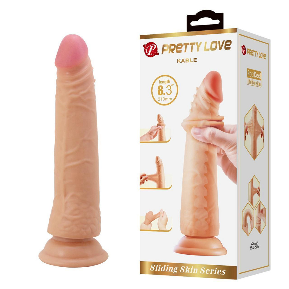 Фалоімітатор - Pretty Love Kable Sliding Skin 8.3" Flesh Sex Aura Київ - фото 1