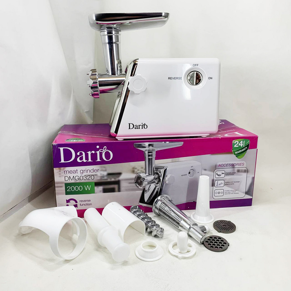 Мясорубка система реверса Dario DMG0320 2000 Вт, Электрическая универсальная мясорубка RE-84 Львов - изображение 10