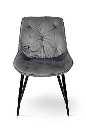 Стілець Прадо-R чорний/ велюр сірий Київ