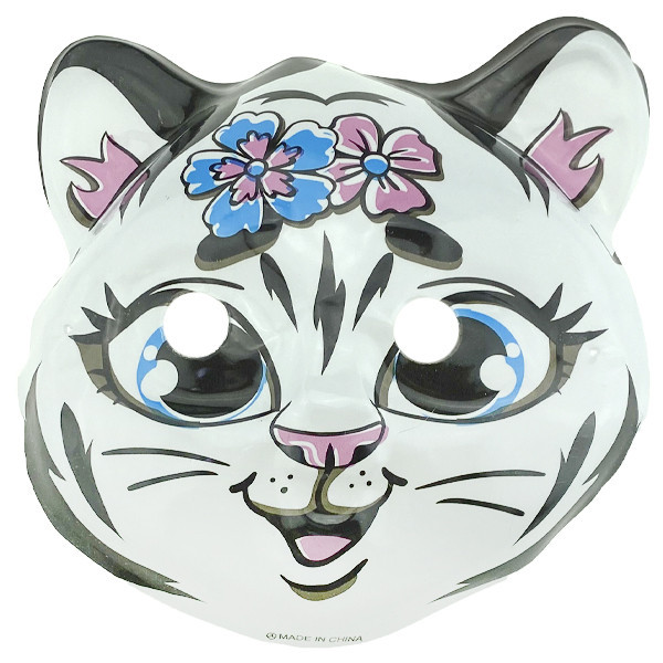 Маска новогодняя детская Кошечка 12 шт Киев - изображение 1