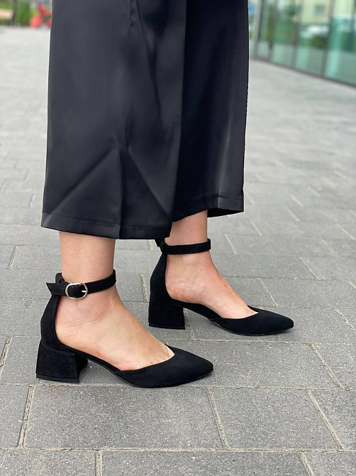 Ando-Borteggi Босоніжки жіночі Ando-Borteggi БСЖ/57 чорні (літо, замша натуральна) (4608) Коломия - фото 6