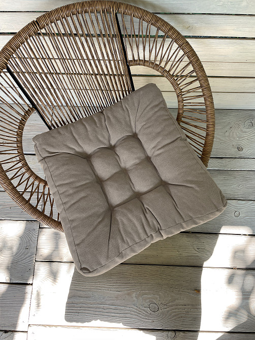 Подушка для стільців (50x50х8 см) Decorator Соро колір тауп 84-049 Київ - фото 3