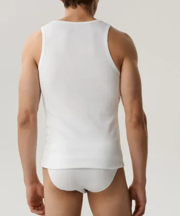 Чоловіча майка Atlantic бавовна Біла BMV-046 S Київ